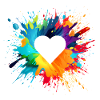 Herz Popart Bunt