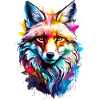 Bemalter Fuchs