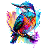 Bemalter Eisvogel