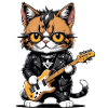 Cat Rocker Cat HardRock Gift