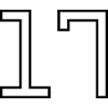 Numéro 17 (Style Université)