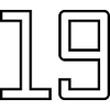 Numéro 19 (Style Université)