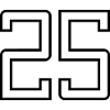 Numéro 25 (Style Université)