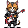 Cat Rocker Cat HardRock Gift