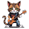Cat Rocker Cat HardRock Gift