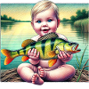 Baby Angler Motif Gift Angler