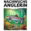 Young Angler Trout Gift Angler Birth