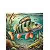 Nachwuchs Angler - Flussbarsch Motiv