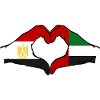 Égypte Émirats arabes unis Drapeau
