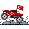 Monster Truck Turkey Flag