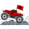 Monster Truck Albania Flag