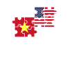 Vietnam USA Flag Amerikansk Vietnamesisk