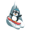 Cool Penguin Snowboard Adventure