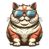 Gros chat frais