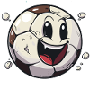 Fußball im Comic Stil