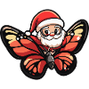Butterfly Santa Claus Cartoon