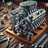 un moteur v8