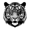 Tiger Hipster Cool Party
