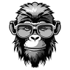 Singe Hipster Cool Party