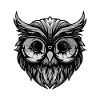 Owl Hipster Cool Party