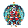 Christmas Electrocution Fun With Santa