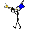 Trumpet player fanfare