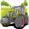 Tractor in the field