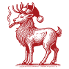 Reindeer Dad Christmas Humorous