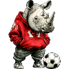 Rhino Footballer red