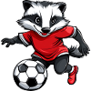 Soccer Badger Red