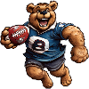 Bear Rugby Player