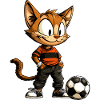 Cat Footballer