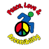 Peace, love and wheelchair accessibility #