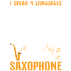 Saxophones Je parle 4 langues