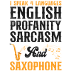 Saxophones Je parle 4 langues