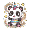 Niedliches Einhorn Panda