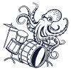 Rockin' Octopus Drummer - Sea Beats