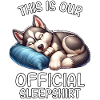 Funny Sled Dog Sleep Shirt