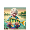 Nachwuchs Angerin - Geschenk Geburt Angelverein