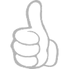Hand thumbs up