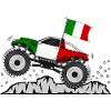Italy Flag Monster Truck