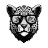Guépard Hipster Cool Party