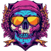 Ski Ski Goggles Skull Crest