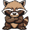 Waschbär Comic