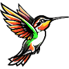 Kolibri Vogel Comic