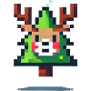 Christmas Reindeer Head