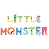 Lille Monster Alfabet Farverige Sjove Bogstaver