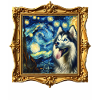 Schlittenhund Starry Night Husky