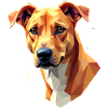 Geometric Dog - Artwork