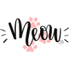 "Meow" Cat's Paw Design